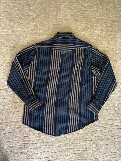 Wrangler Thick Blue/Black/Gray Pearl Snap