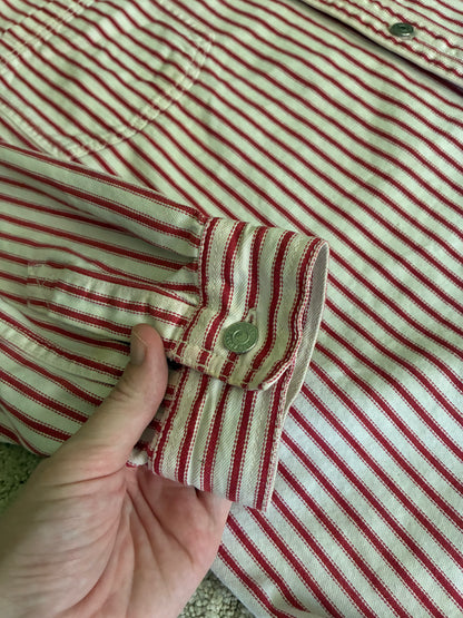 Vintage Levi's Red Pin Stripe Cotton Button Up