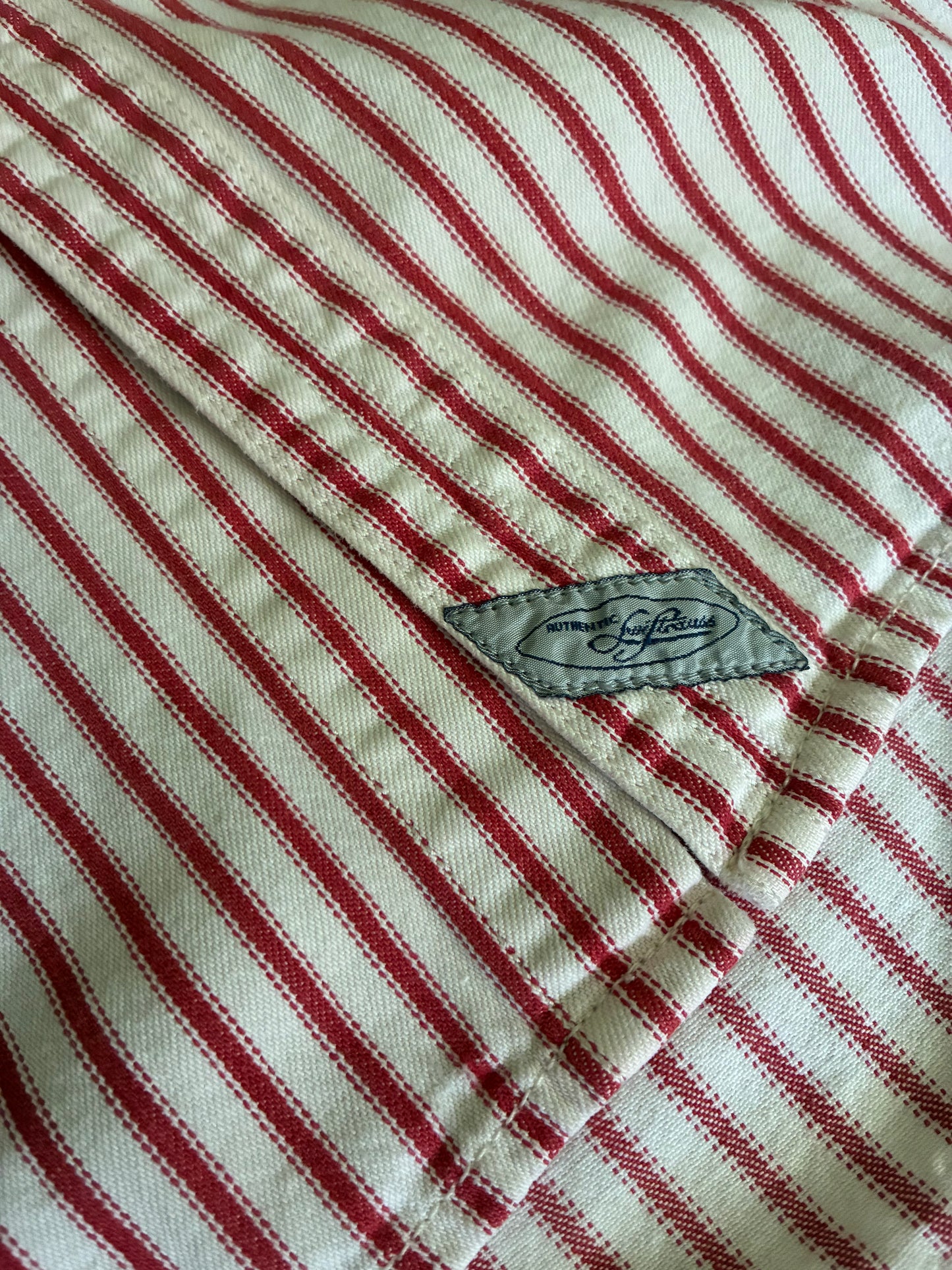 Vintage Levi's Red Pin Stripe Cotton Button Up
