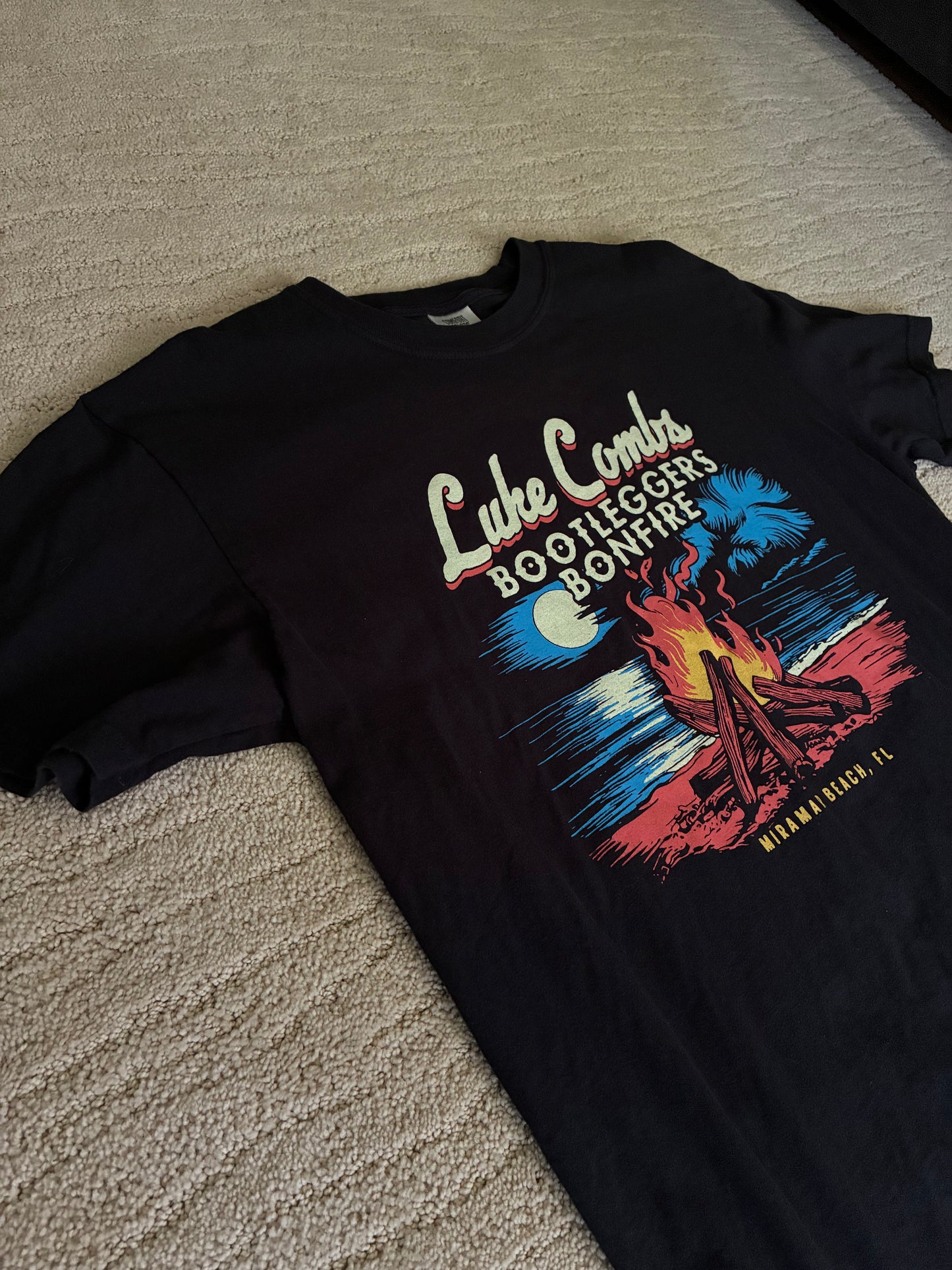 Luke Combs Bootleggers Bonfire Concert Tee Shirt Comfort Colors