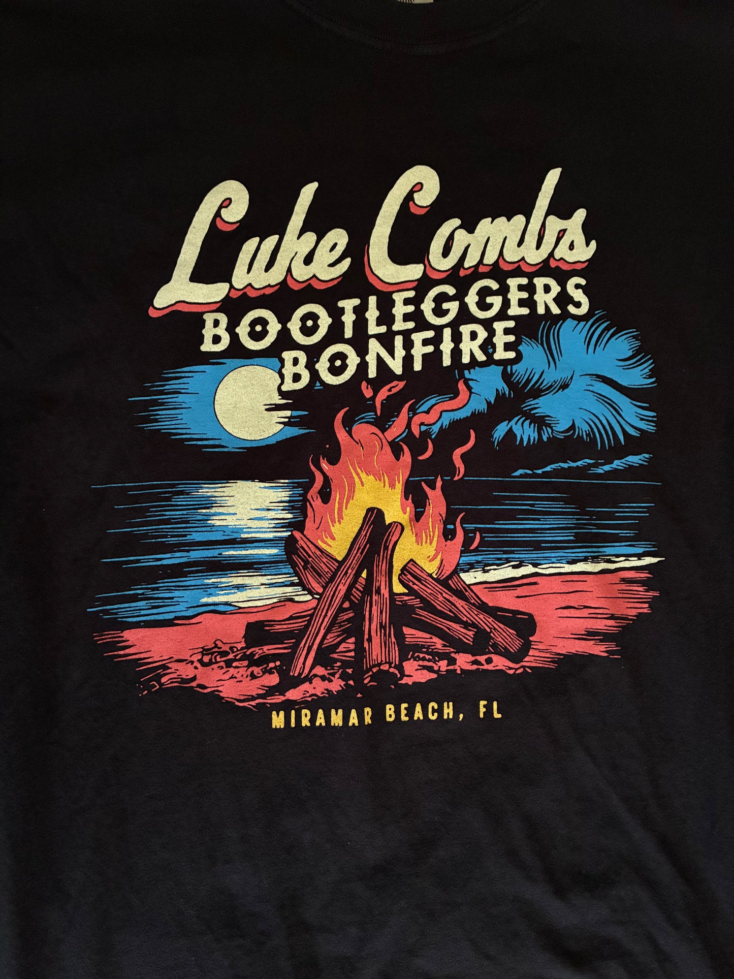 Luke Combs Bootleggers Bonfire Concert Tee Shirt Comfort Colors