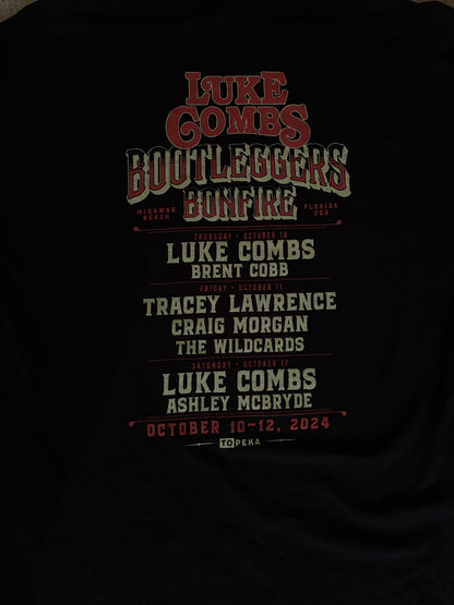Luke Combs Bootleggers Bonfire Concert Tee Shirt Comfort Colors