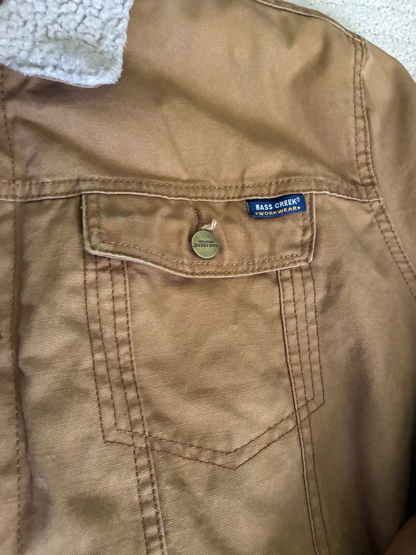 Vintage Bass Creek Canvas + Sherpa Chore Jacket